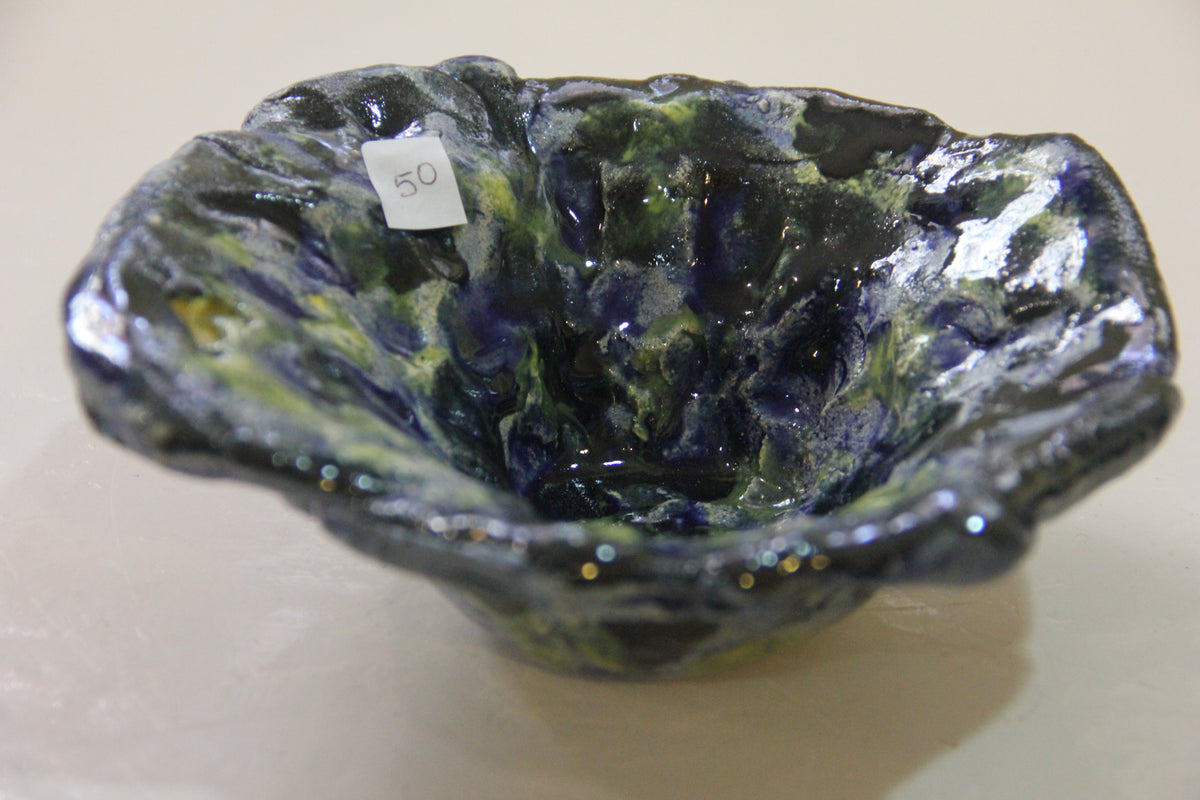 Taça azul verde