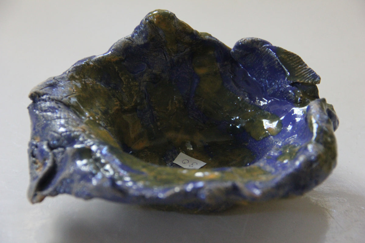 Taça azul e verde