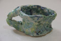 Caneca azul e verde